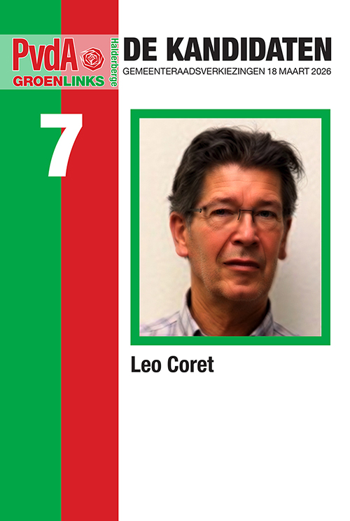 Leo Coret, de nr.7 op de lijst van PvdA-GroenLinks Halderberge